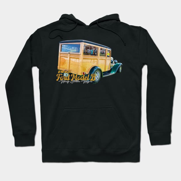 1932 Ford Model B Woody Station Wagon Hoodie by Gestalt Imagery